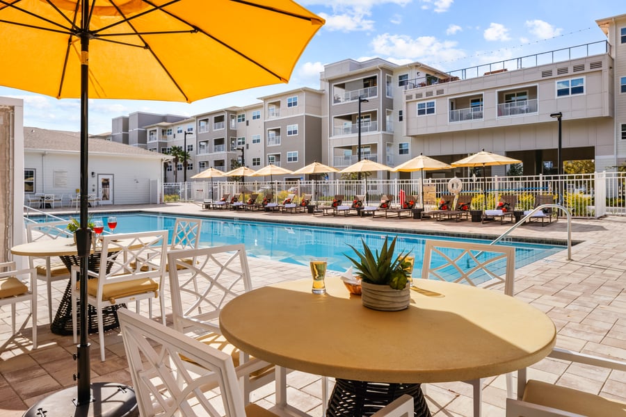 Reflections Heated Pool and Cabanas