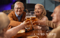 Active Adults enjoying beers and nightlife