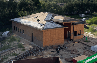 August/September 2023: Drywall, Siding and Clubhouse Updates