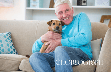man and dog